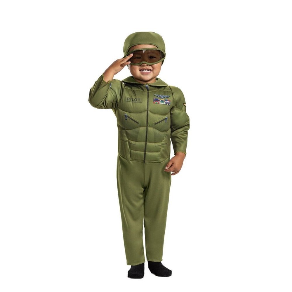 Aviator Power Suits Pilot Halloween Costume 3T-4T